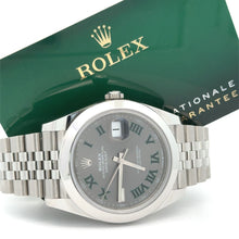 Load image into Gallery viewer, Rolex Datejust 41mm Model 126300 - Wimbledon Dial, Stainless Steel Jubilee Bracelet (2024, papers)