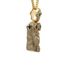 Load image into Gallery viewer, Yellow Gold and Diamond Jesus Head Pendant approx. 2.60ct + Bracelet approx. 6.90ct | 5 Piece Jewelry Set
