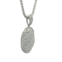 Load image into Gallery viewer, 18k White Gold and Diamond Pendant + White Gold Ice Link Chain + 14k White Gold and Diamond Ring | Luxury Jewelry Set