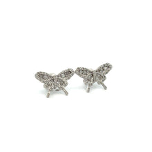 Load image into Gallery viewer, White Gold &amp; Diamond Butterfly Pendant, Earrings &amp; Franco Chain – 4-Piece Jewelry Set