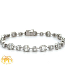Load image into Gallery viewer, VVS/VS High Clarity Baguette Diamond Bracelet in 18K White Gold – Approx. 4.44ct