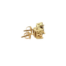 Load image into Gallery viewer, 18k yellow gold and diamond Ring + 14k yellow gold and diamond Earrings