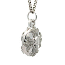 Load image into Gallery viewer, White Gold and Diamond Air Tag Pendant
