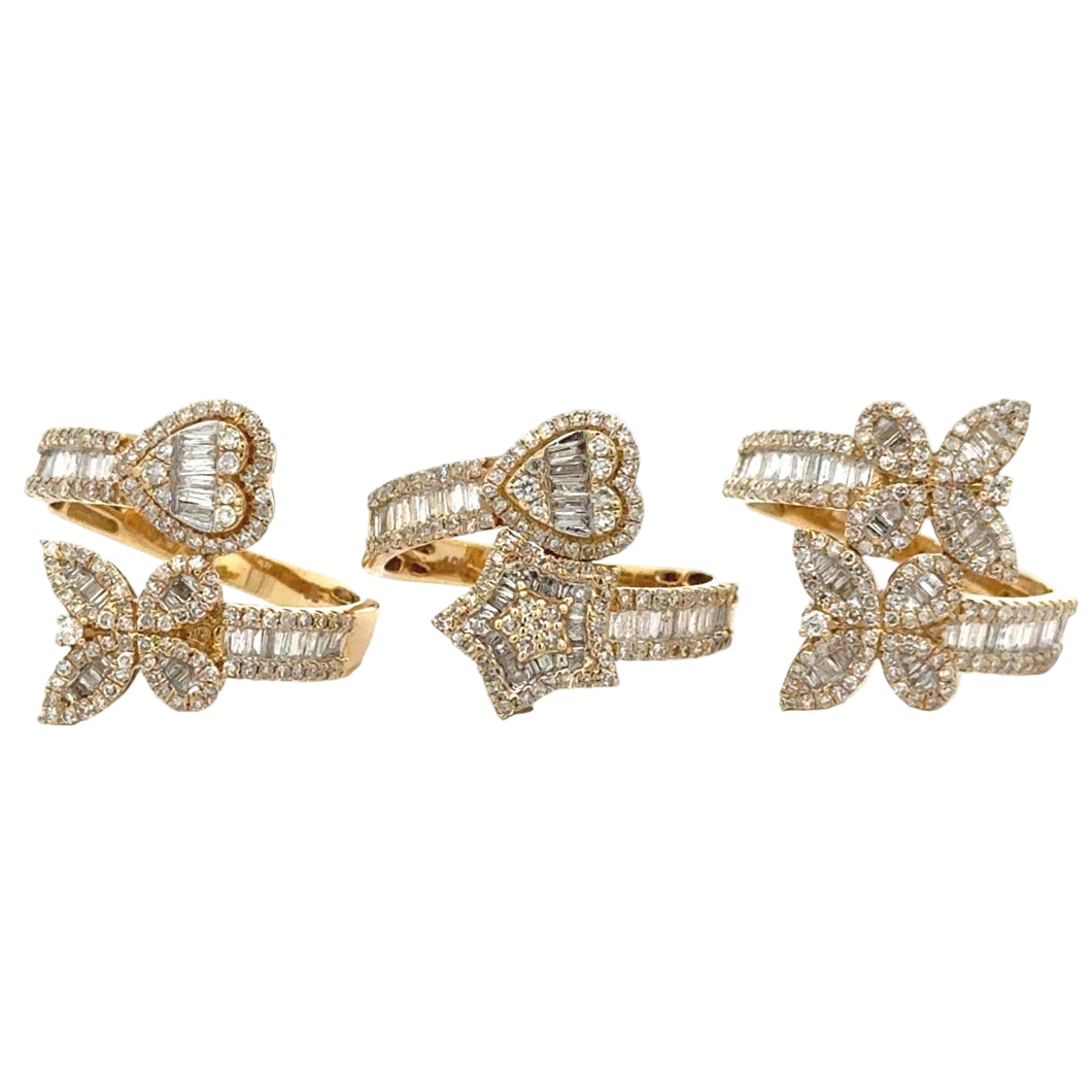 Yellow Gold and Diamond Ladies` Rings (choose your style) (Thanksgiving Day Special)