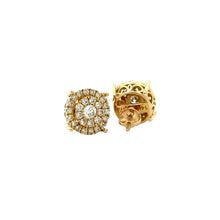 Load image into Gallery viewer, 14k yellow gold and diamond Men`s Ring + Earrings (Thanksgiving Day Special)