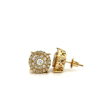 Load image into Gallery viewer, 14k yellow gold and diamond Men`s Ring + Earrings (Thanksgiving Day Special)
