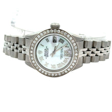 Load image into Gallery viewer, 26mm Rolex Watch with Stainless Steel Jubilee Band + White Gold and Diamond Heart Bangle (Thanksgiving Day Special)