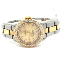 Load image into Gallery viewer, 26mm Rolex Watch with two-tone oyster band + Yellow Gold and Diamond Twin Heart Bangle (Thanksgiving Day Special)