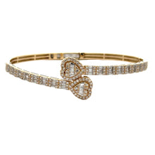 Load image into Gallery viewer, 26mm Rolex Watch with two-tone oyster band + Yellow Gold and Diamond Twin Heart Bangle (Thanksgiving Day Special)