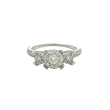Load image into Gallery viewer, 14k white gold and diamond Ladies` Ring