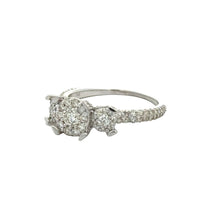 Load image into Gallery viewer, 14k white gold and diamond Ladies` Ring