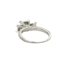 Load image into Gallery viewer, 14k white gold and diamond Ladies` Ring