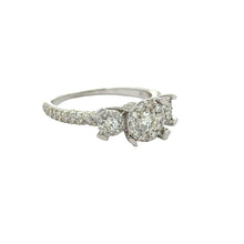 Load image into Gallery viewer, 14k white gold and diamond Ladies` Ring