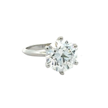 Load image into Gallery viewer, 14k white gold and lab diamond Engagement Ring