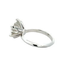 Load image into Gallery viewer, 14k white gold and lab diamond Engagement Ring