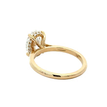 Load image into Gallery viewer, 14k yellow gold and lab diamond Engagement Ring