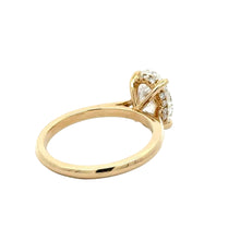 Load image into Gallery viewer, 14k yellow gold and lab diamond Engagement Ring