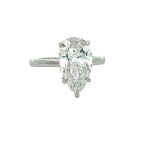 Load image into Gallery viewer, 14k white gold and lab diamond Engagement Ring