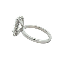 Load image into Gallery viewer, 14k white gold and lab diamond Engagement Ring