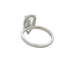 Load image into Gallery viewer, 14k white gold and lab diamond Engagement Ring
