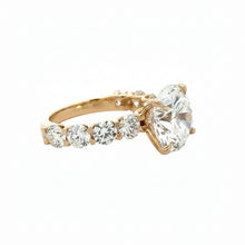 Load image into Gallery viewer, 14k yellow gold and lab diamond Engagement Ring