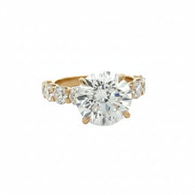 Load image into Gallery viewer, 14k yellow gold and lab diamond Engagement Ring
