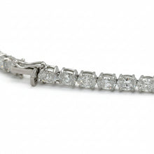 Load image into Gallery viewer, 14k white gold and diamond Fancy Bracelet with oval diamond