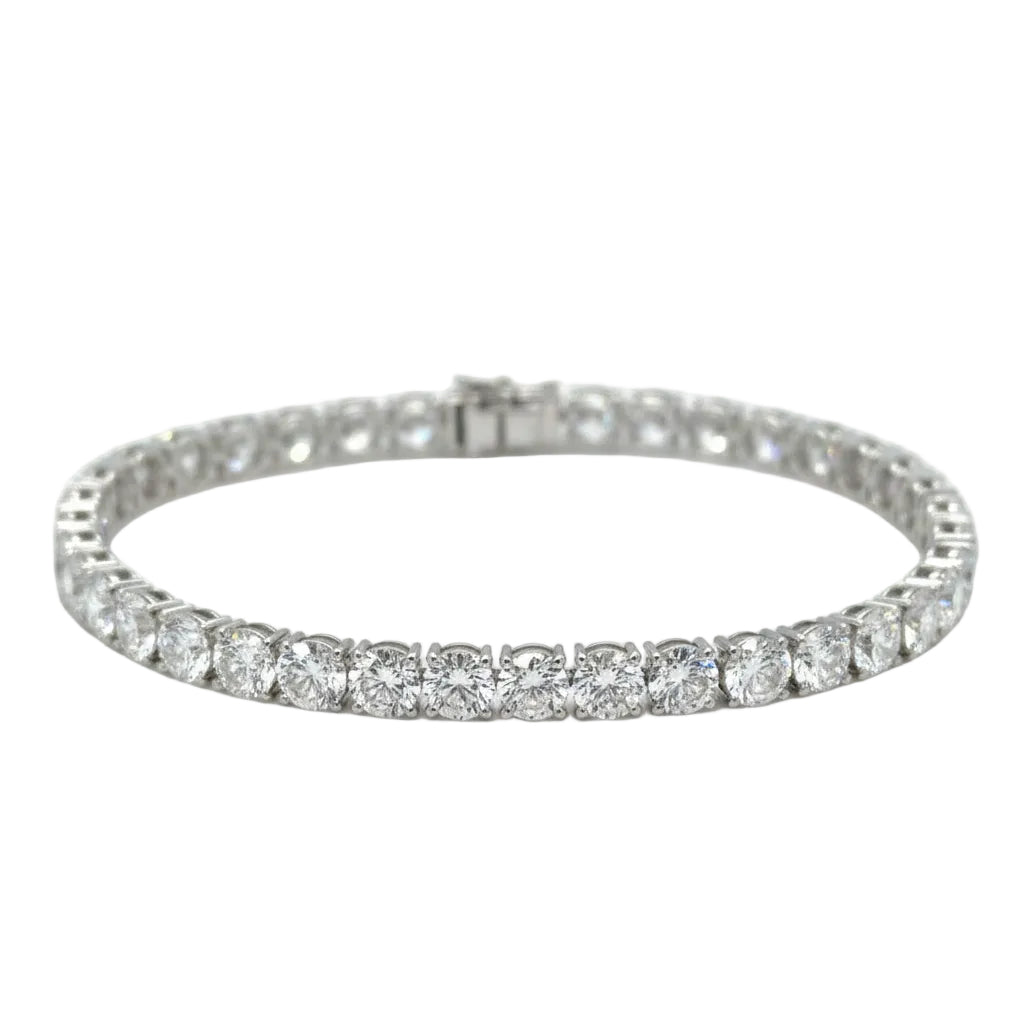 14k white gold and approx.14.25ct lab diamond tennis Bracelet
