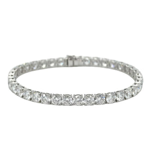 14k white gold and approx.14.25ct lab diamond tennis Bracelet