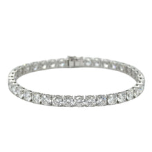 Load image into Gallery viewer, 14k white gold and approx.14.25ct lab diamond tennis Bracelet