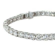 Load image into Gallery viewer, 14k white gold and approx.14.25ct lab diamond tennis Bracelet