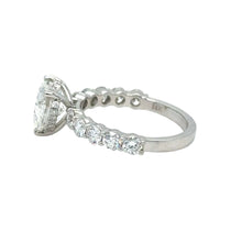 Load image into Gallery viewer, 14k white gold and lab diamond Heart Engagement Ring