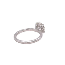 Load image into Gallery viewer, 14k white gold and lab diamond Engagement Ring