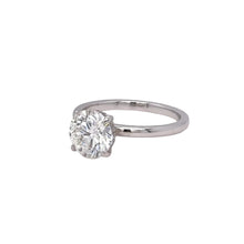 Load image into Gallery viewer, 14k white gold and lab diamond Engagement Ring