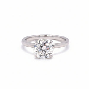 14k white gold and lab diamond Engagement Ring