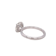 Load image into Gallery viewer, 14k white gold and lab diamond Engagement Ring