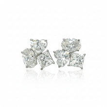 Load image into Gallery viewer, 14k white gold and lab multi-shape diamonds.