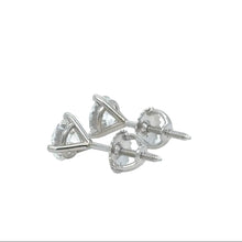 Load image into Gallery viewer, 14kt white gold lab grown round diamond