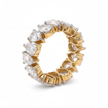 Load image into Gallery viewer, 14k Yellow Gold and Lab diamonds Ring