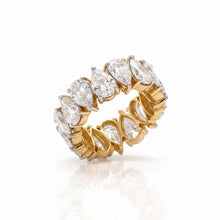 Load image into Gallery viewer, 14k Yellow Gold and Lab diamonds Ring