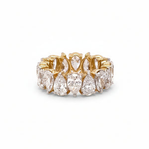 14k Yellow Gold and Lab diamonds Ring