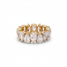 Load image into Gallery viewer, 14k Yellow Gold and Lab diamonds Ring