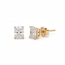 Load image into Gallery viewer, 14k yellow gold and lab diamonds