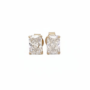 14k yellow gold and lab diamonds