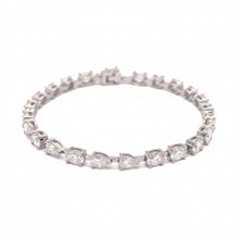 Load image into Gallery viewer, 14k White Gold and Lab Diamond Bracelet.