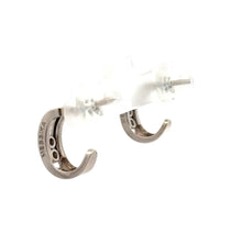 Load image into Gallery viewer, 18k white gold and natural diamonds earring.