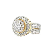 Load image into Gallery viewer, 14k Yellow Gold and Natural Round Diamonds Ring