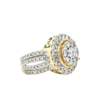 Load image into Gallery viewer, 14k Yellow Gold and Natural Round Diamonds Ring