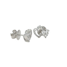 Load image into Gallery viewer, 18k white gold and natural diamonds earring. (LIMITED EDITION)