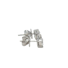 Load image into Gallery viewer, 18k white gold and natural diamonds earring. (LIMITED EDITION)